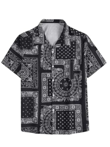 Men's Tropical Print Shirt - Rayon - Image 3