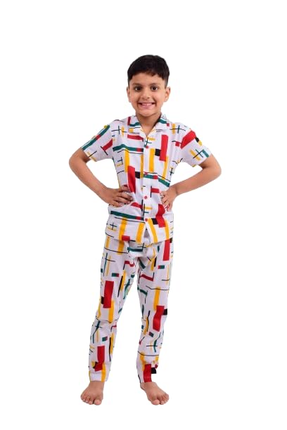 3BROS Kids Multicolor Nightwear Pyjama Set
