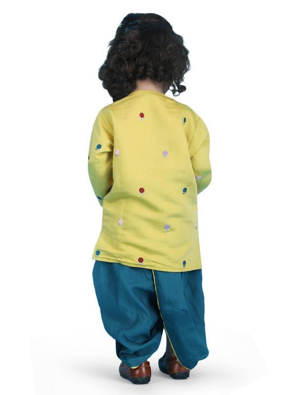 Baby Boy Dhoti Kurta Set - Green - Image 2