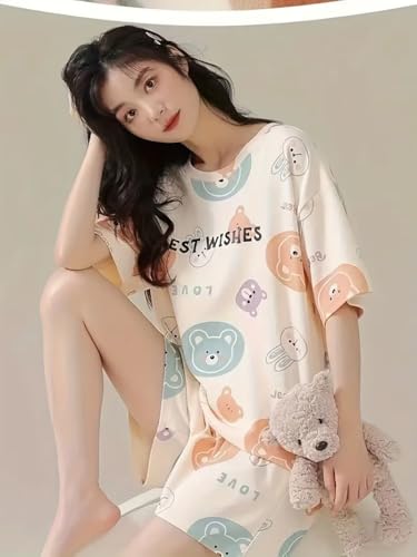 LOUIS LUXE Cream Women's Pyjama Set - Image 3