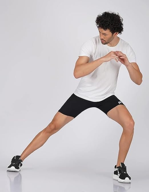 NEVER LOSE Men's Compression Shorts - Blue - Image 2