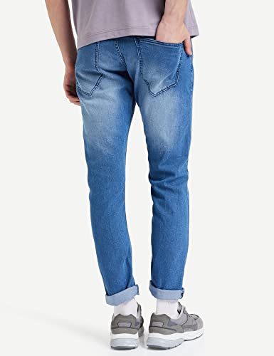 Symbol Men Cotton Rich Stretchable Jeans - Indigo - Image 2