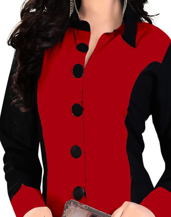 Madhuram Womens Rayon A Line Kurti - Image 4