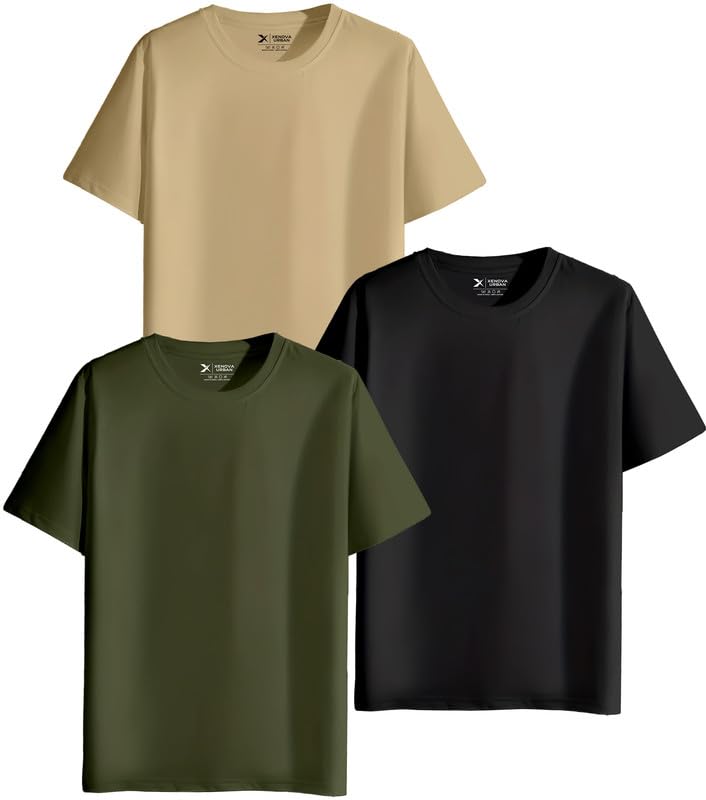 XENOVAURBAN Unisex Cotton Solid Color Tshirt