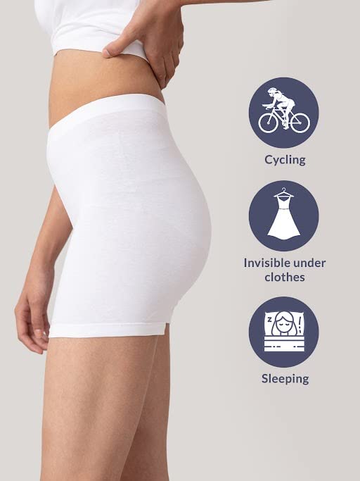 NYKD Women's Cycling Shorts - Cotton Stretchable - Image 2