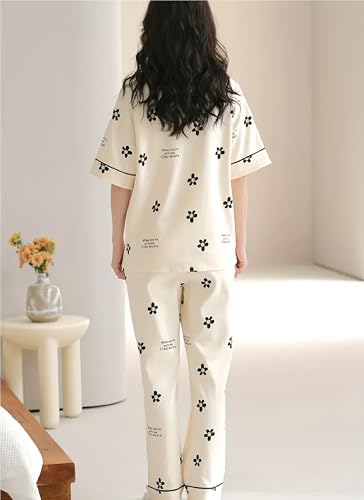 Louis Women Cotton Blend Geometric Pajama Set - Image 4