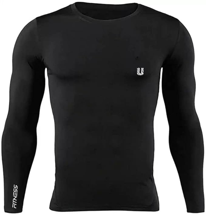 Men's Black Compression Running Set - Image 2