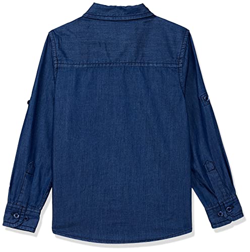Symbol Boy's Denim Shirt - Dark Indigo - Image 3