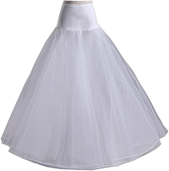 KCM Fashion Women Net Can Can Skirt - White