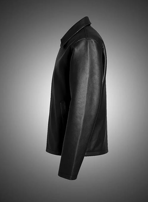 FABMADE Men's Midnight Luxe Leather Jacket - Black - Image 2