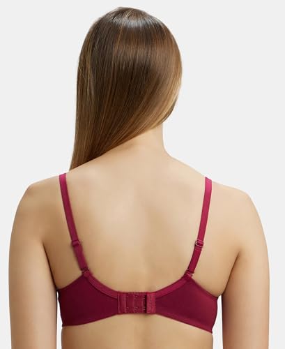 Jockey Women's Underwired Padded T-Shirt Bra - Beet Red - Image 3