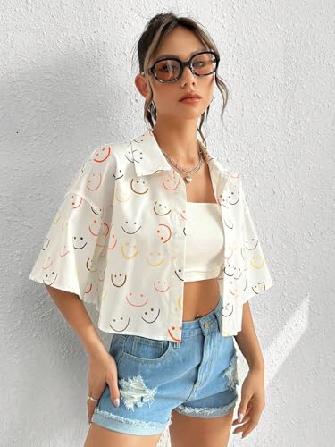 Leriya Fashion Oversized Rayon Top for Women - White - Image 3