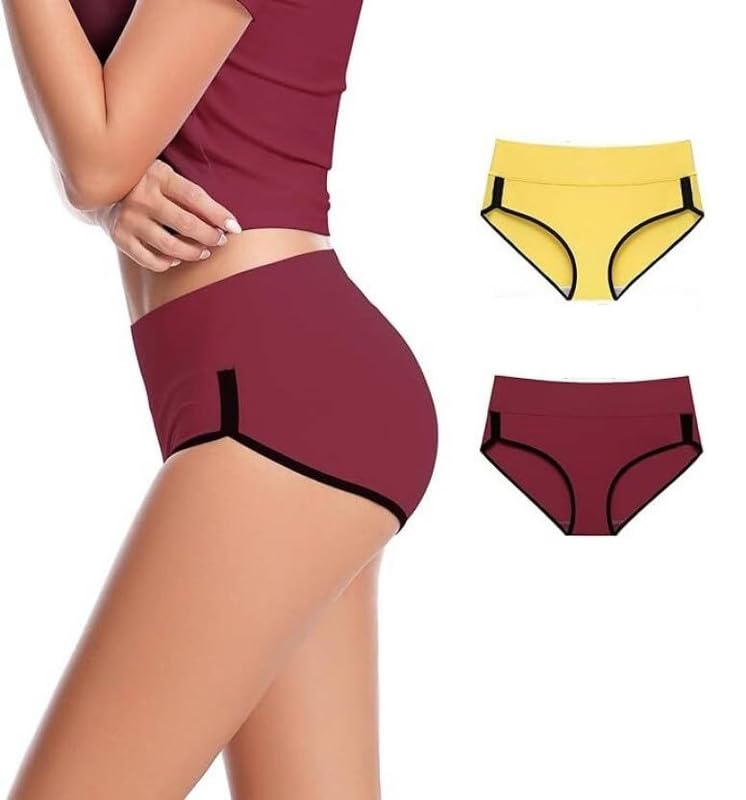 DIVING Womens Underwear Cotton High Waist
