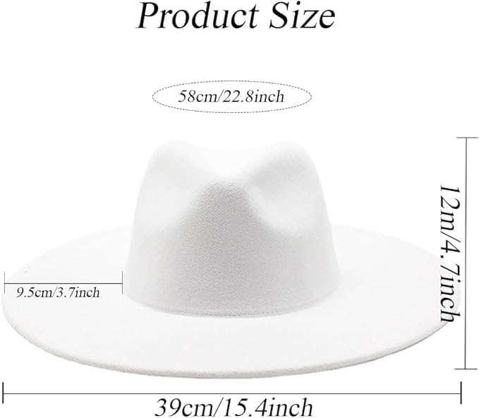 CLOTHERA Felt Jazz Fedora Hats for Women & Men - Image 2