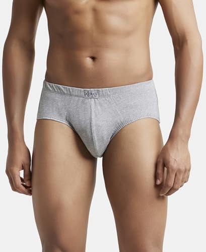 Jockey Men's Super Combed Cotton Brief - Grey Melange - Image 2