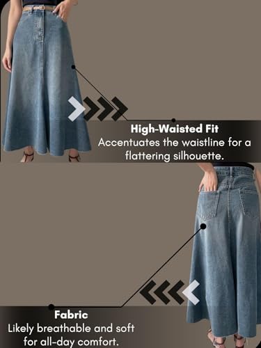 GRECIILOOKS Women's Western Skirt - Blue - Image 4