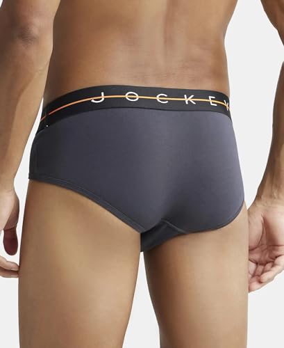 Jockey Men's Cotton Stretch Brief - Graphite - Image 3