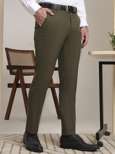 SaintX Men's Formal Trouser - Olive - Image 3
