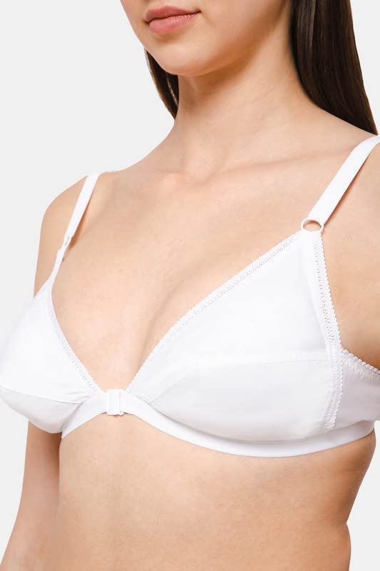 Naidu Hall Women's Cotton Saree Bra - White - Image 4