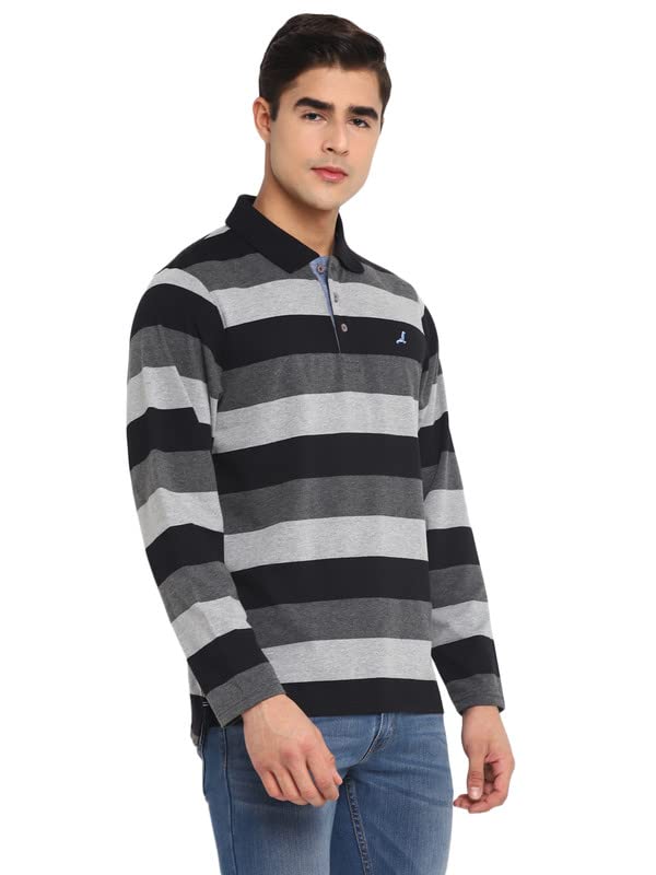 American Crew Striped Polo T-Shirt for Men - Image 4