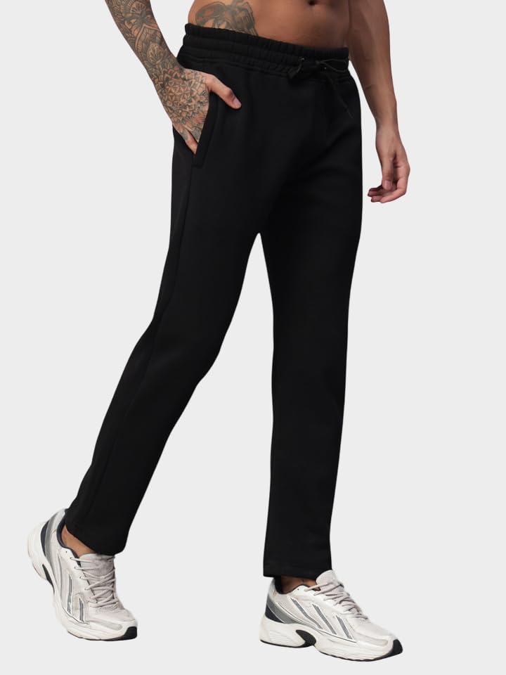 ENDEAVOUR WEAR Men's Black Fleece Trackpants - Image 3