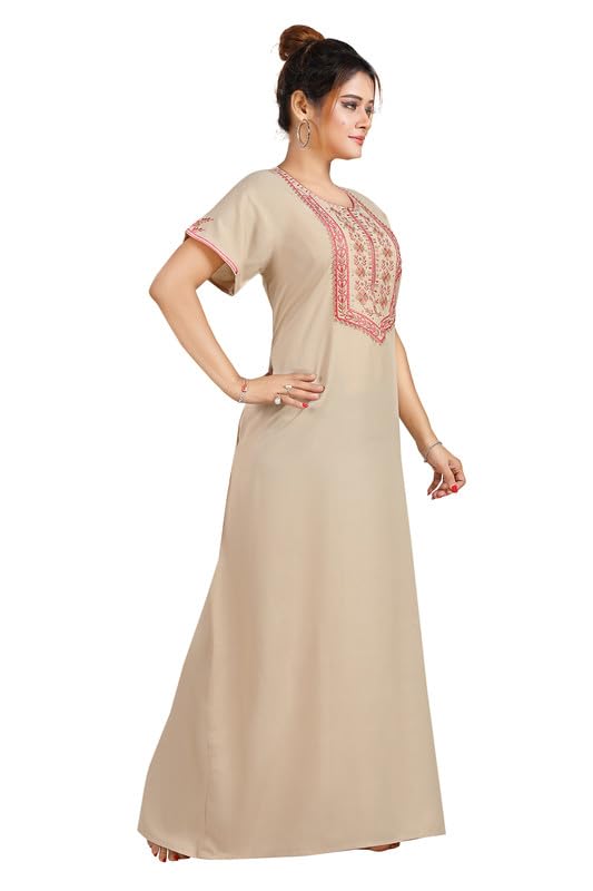 CLOUD SOFT Embroidered Nighty for Women - Image 5