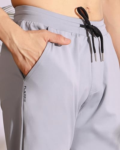 Flapfit Men's Track Pant - Light Grey - Image 3