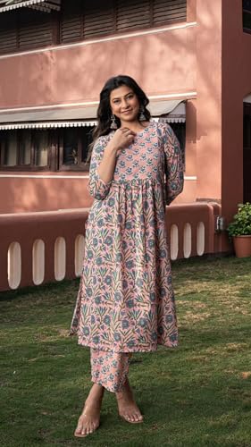 FABNEX Cotton Blend Kurta Set for Women - Image 3