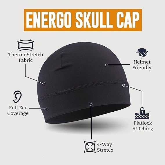 PAROPKAR Grey Helmet Liner Cap for Men - Image 3