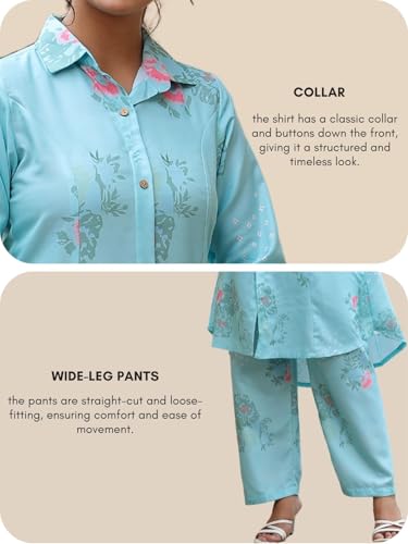 Leriya Fashion Women's Blue Embroidered Kurta Set - Image 4