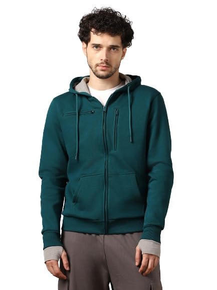 NOBERO Verdigris Blue Unisex Travel Hoodie