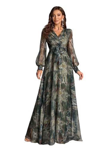 LITZO Women's A-Line Maxi Dress - Green - Image 3