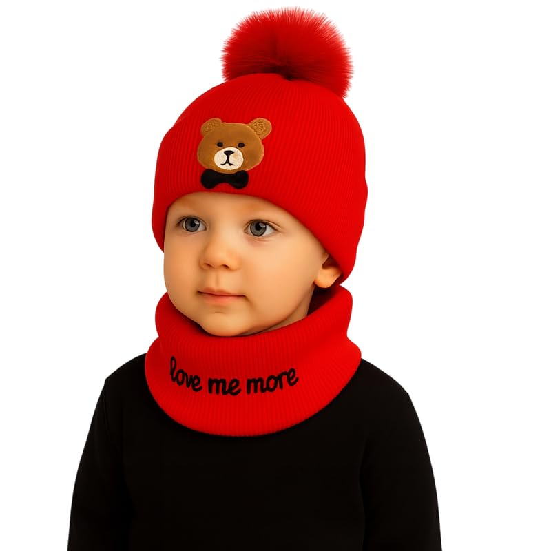 Krystle Fox Winter Hat for Kids - Beige
