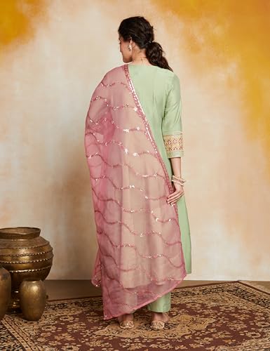 Myx Women's Embroidered Anarkali Kurta Set - Image 2