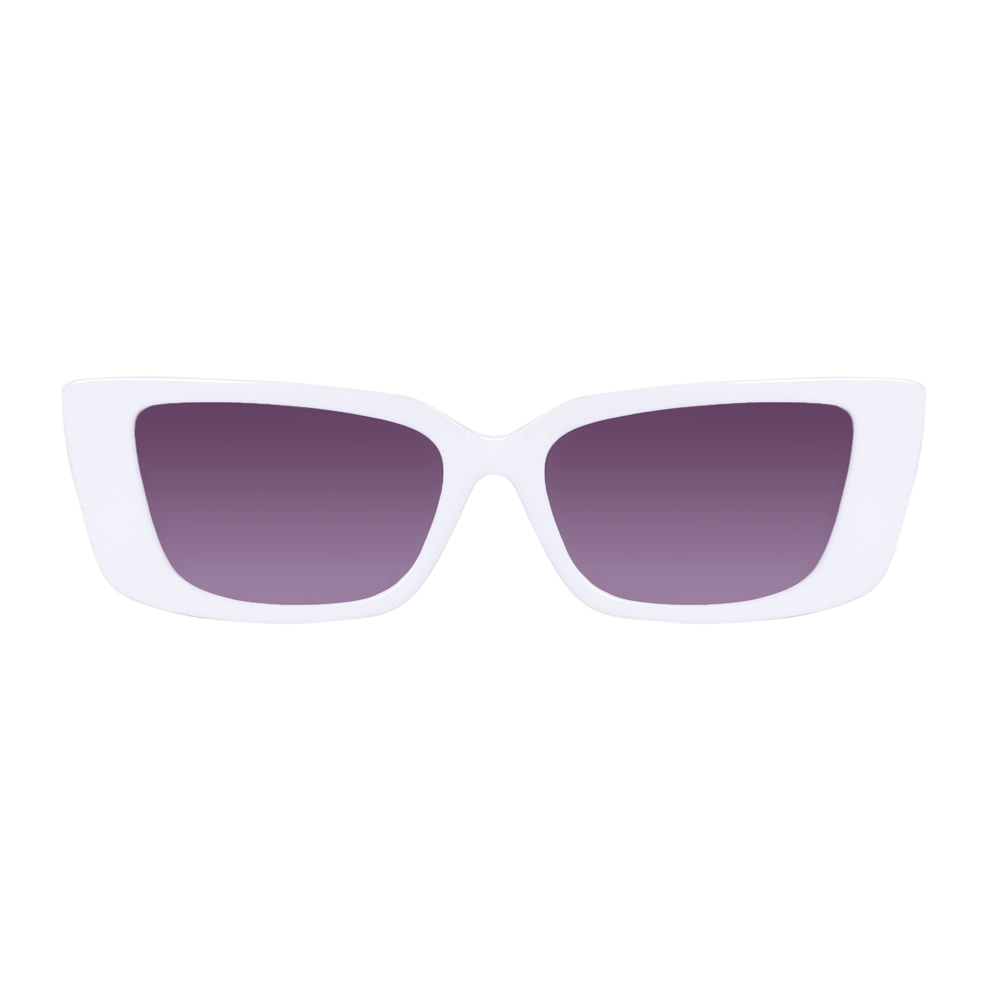 Dervin Cat Eye Sunglasses for Women - White - Image 2