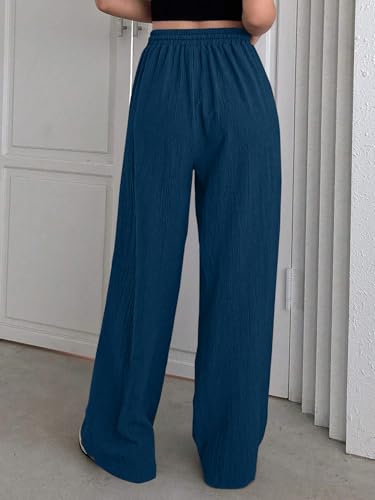 High-Waist Textured Trousers for Women - Image 2