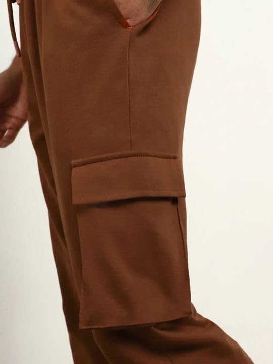 NOBERO Men's Regular Sweatpants - Mocha Bisque - Image 3