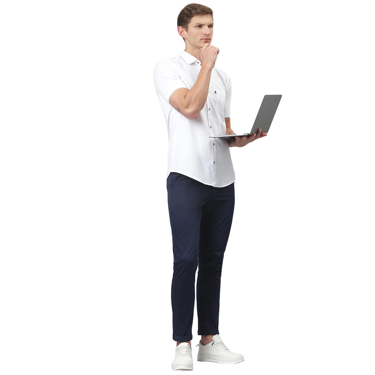 Thomas Scott Men's Solid Color Shirt - Image 3