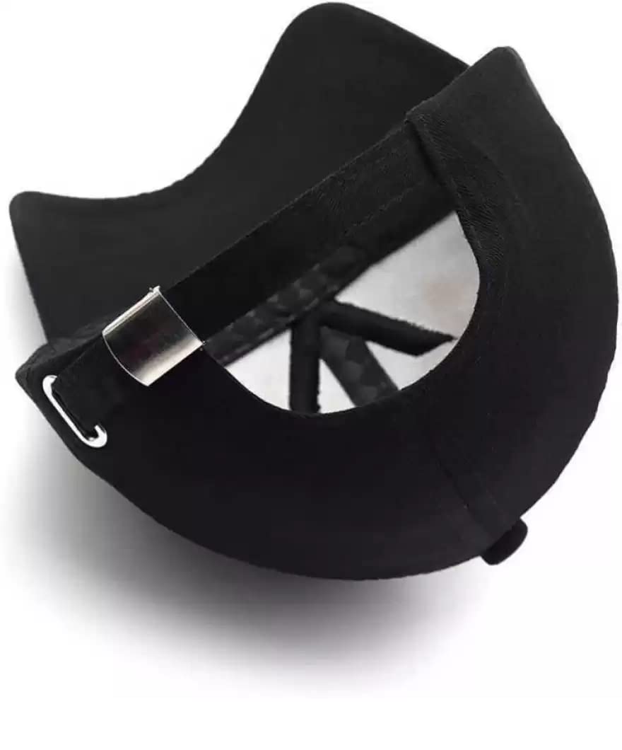 SELLORIA Unisex Black Cotton Adjustable Cap - Image 4