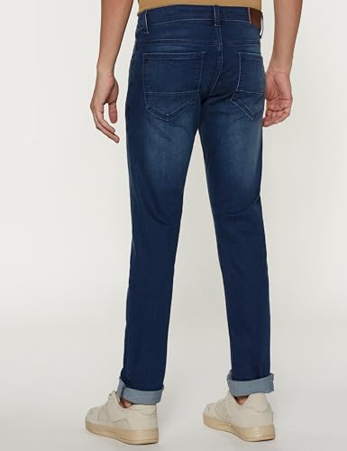 Peter England Men's Dark Navy Stretch Jeans - Image 2