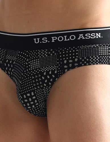 U.S. POLO ASSN. Men's Cotton Blend Briefs - Black - Image 4