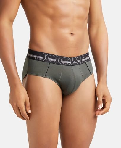Jockey Men's Briefs - Deep Olive - Image 2