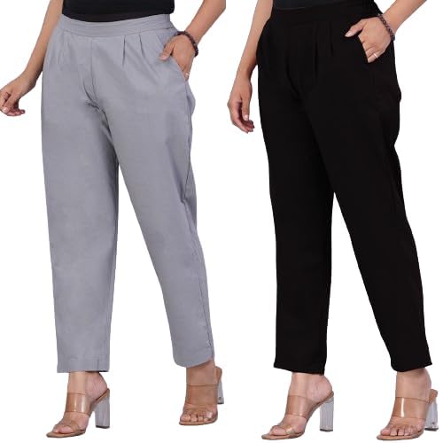 VENITYWAVE Women's Cotton Formal Trouser - Image 2