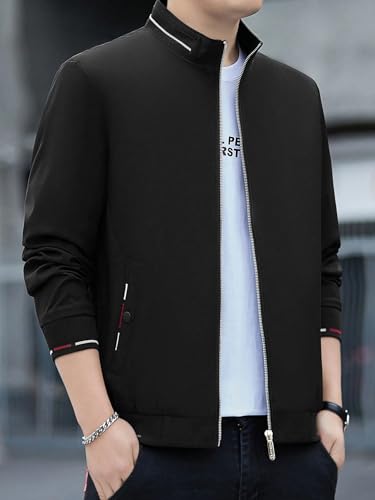 JVX Men's Black Bomber Jacket - Image 4