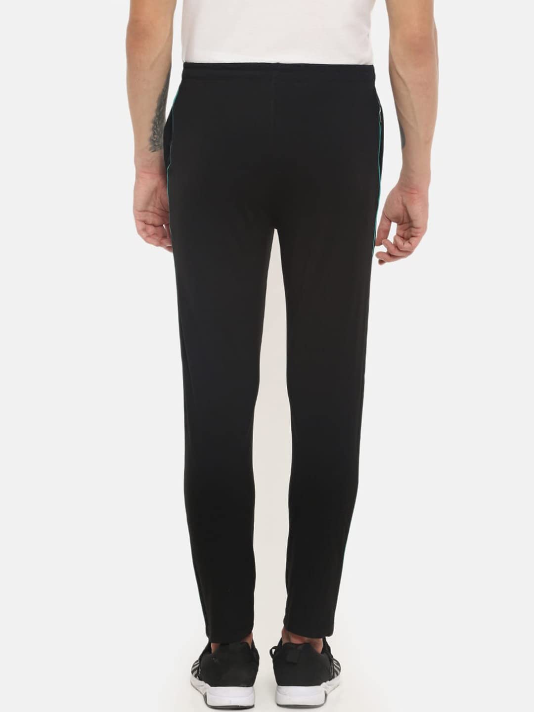 Dollar Mens Cotton Trackpant - Black - Image 2