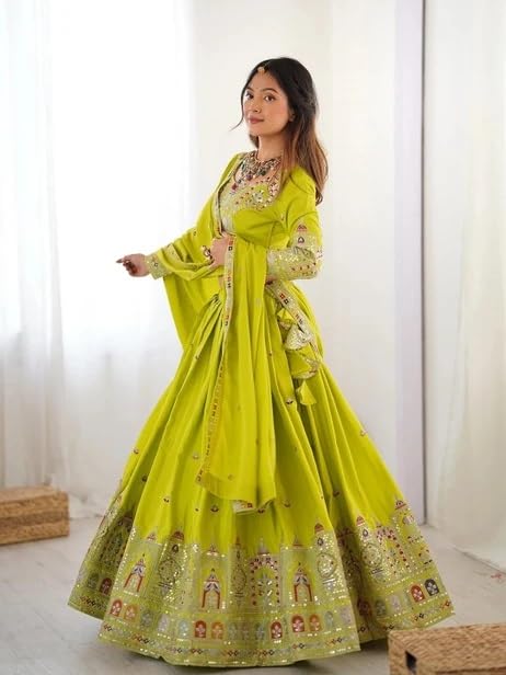 TILKI FASHION Traditional Lehenga Choli with Embrodery - Image 3