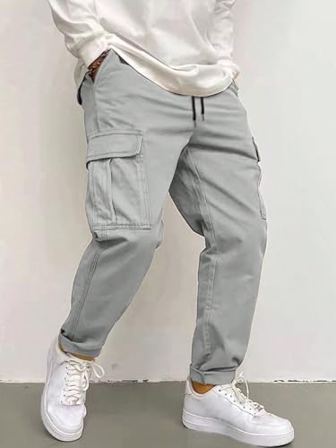 POSHAX Men's Cargo Pant - Grey - Image 2