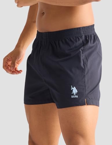 U.S. POLO ASSN. Men Pure Cotton Boxer Shorts - Navy - Image 2