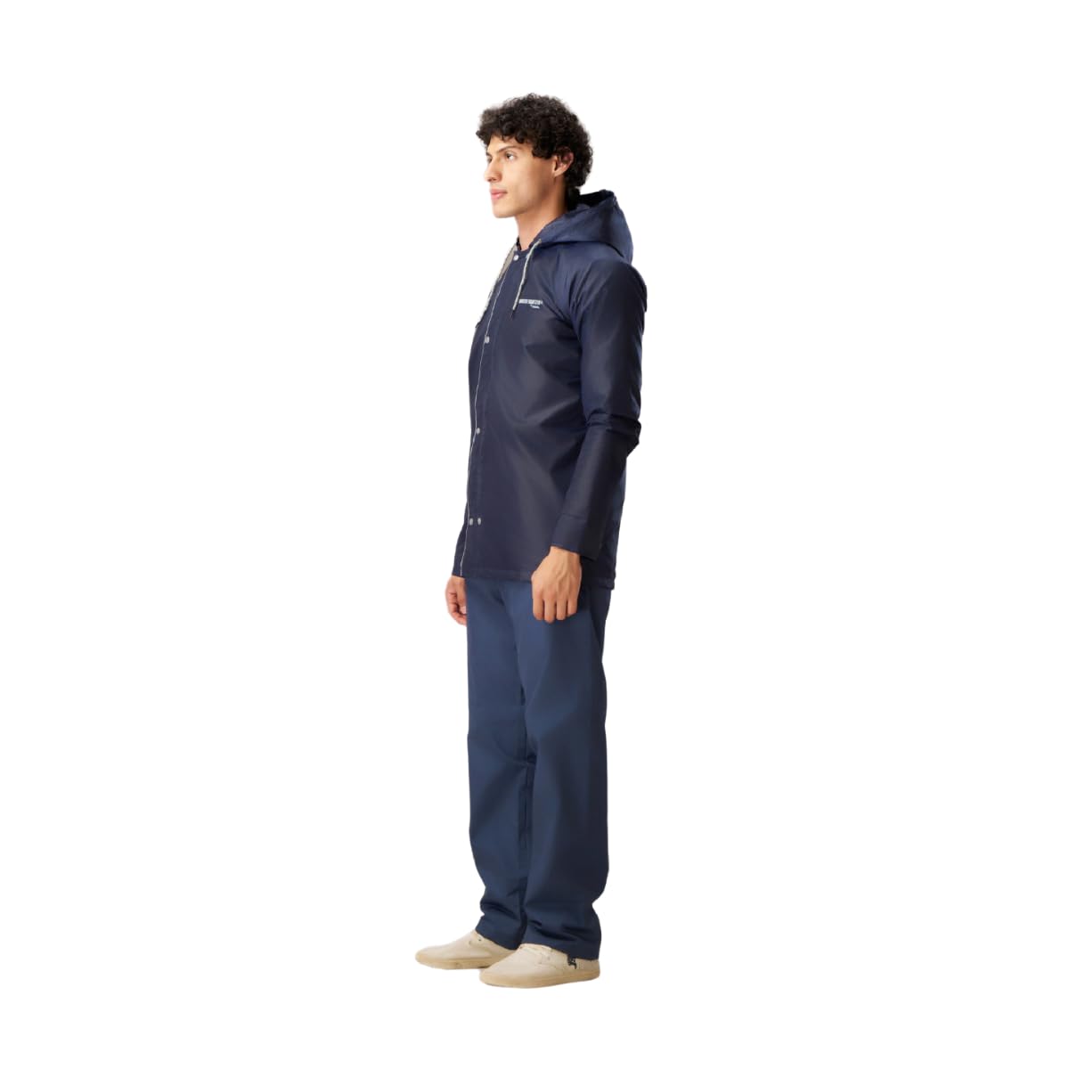 Water Fighter Men's Navy Blue Raincoat Set - Image 2