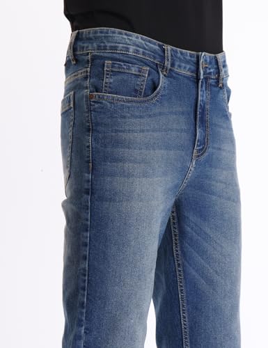 INKD Men's Retro Blue Jeans - Image 4